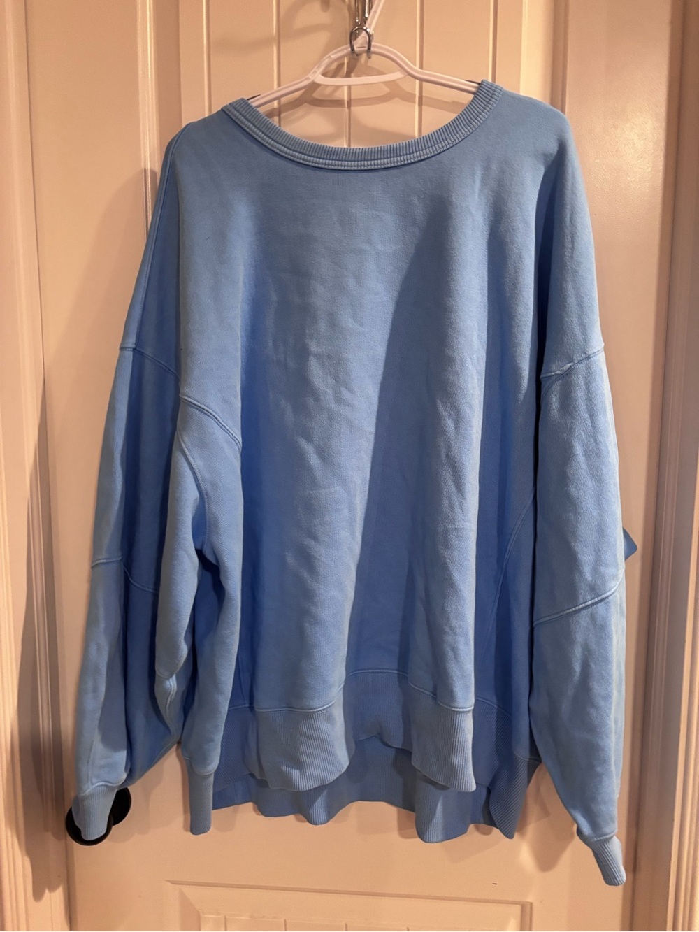 aerie Oversized Sky Blue Pullover Sweatshirt